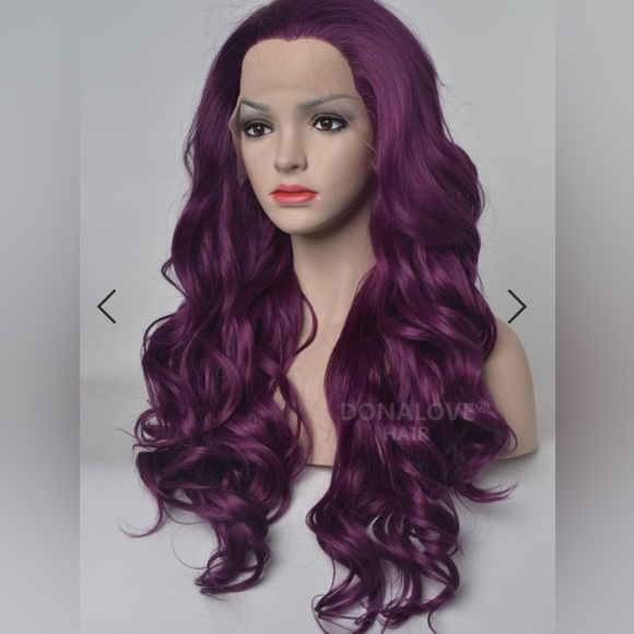26” Purple Lace front Wig - Picture 2 of 5
